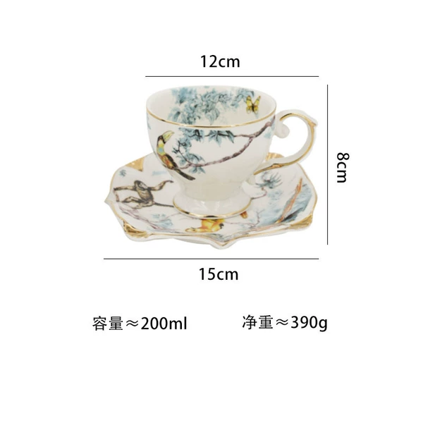 [花鸟方盘杯碟]