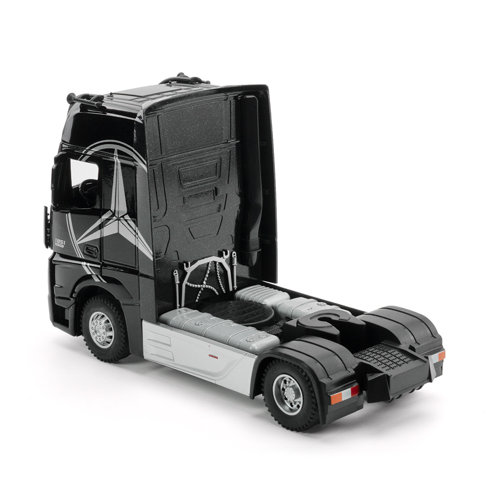 1: 36 Simulación Mercedes-Benz remolque camión de aleación modelo de automóvil de ingeniería modelo de automóvil juguetes para niños