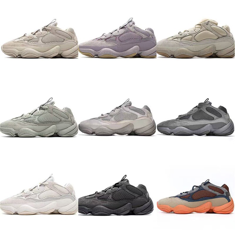 Putian Pure Original Coconut 500 Dad Shoes Sea Salt Gray White Kanye Couple Yeezy 500 Running Casual Sports Shoes