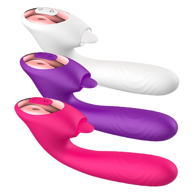 Nueva lengua retráctil vibrador femenino masturbación femenina AV masaje masturbación palo productos del sexo femenino al por mayor