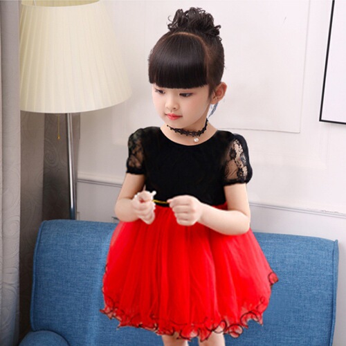 Summer dress, summer baby girl Korean style skirt, children's lace princess dress, child tutu skirt