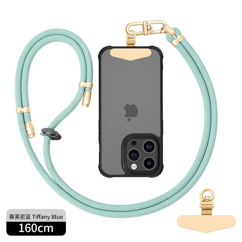 8mmクロスボディ、バックホルターネック携帯電話ストラップ、調節可能なハイエンドメタルバックルスペーサー、屋外紛失防止カメラストラップ|undefined