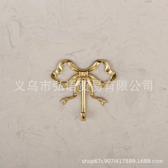 新型亜鉛アルミニウム合金装飾フック蝶結び部品耐摩耗性合金塗料塗装加工フック