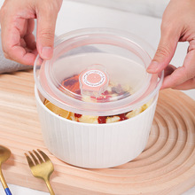 順祥陶瓷飯盒保鮮碗三件套 微波爐適用便當盒泡面碗保鮮盒密封碗