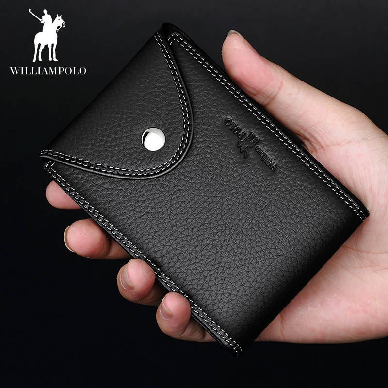 Emperor Paul Card Holder Men's Multifunctional First Layer Cowhide Men's Driver's License Leather Case Card Holder Genuine Leather Wallet Wholesale