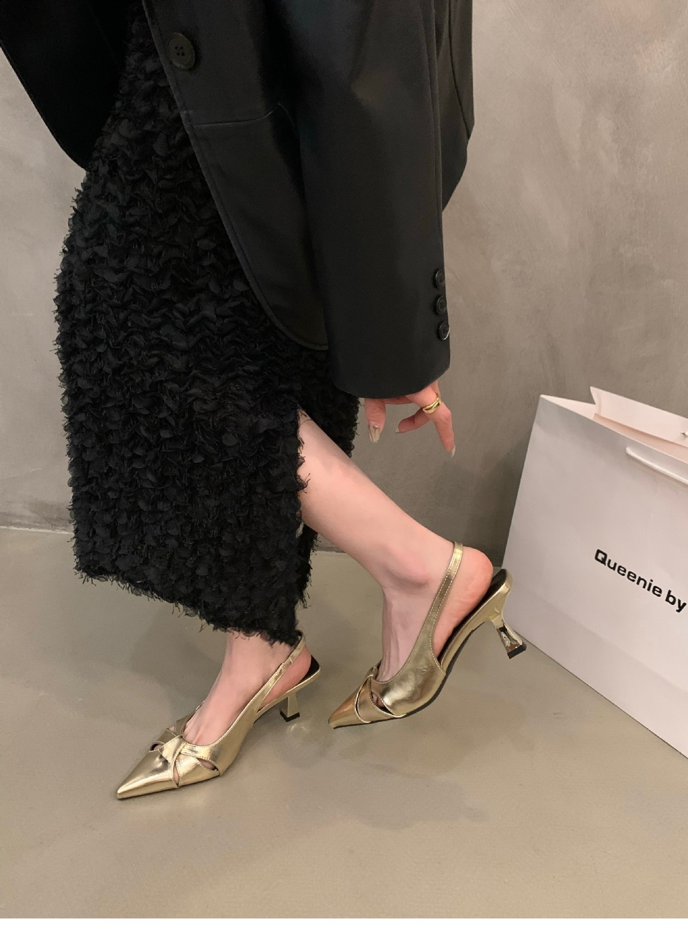 Elegant Women’s Stiletto Sandals With Sequins And Pointed Toe_voghion.com