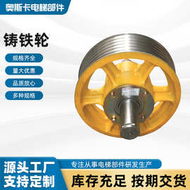厂家直销铸铁轮定向轨道轮轴承平移门轮电梯部件铸铁轮