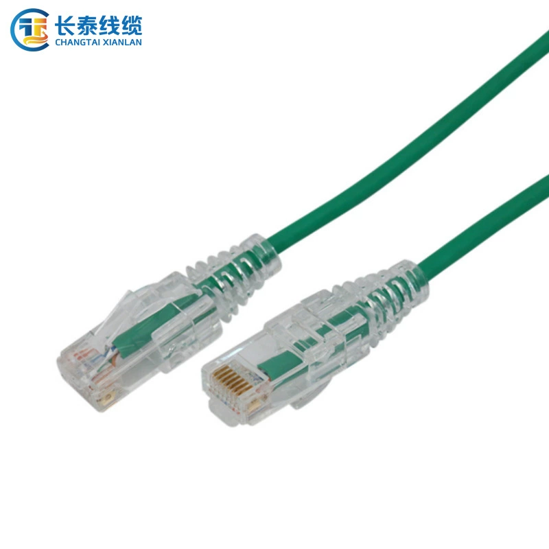 Производство и обработка Cat6A ультратонкого патч-корда, высокоскоростной сетевой кабель для компьютера/роутера