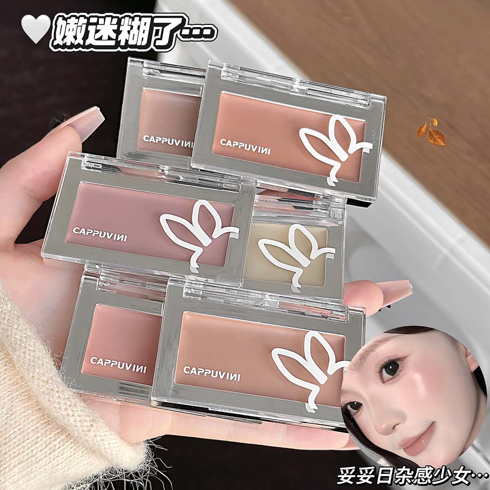 Cappuvini Powder Mist Concealer, Soft Mist, Silky Texture, Non-Drying, Easy to Blend, Suitable for Early Morning Makeup, Affordable Domestic Makeup Product