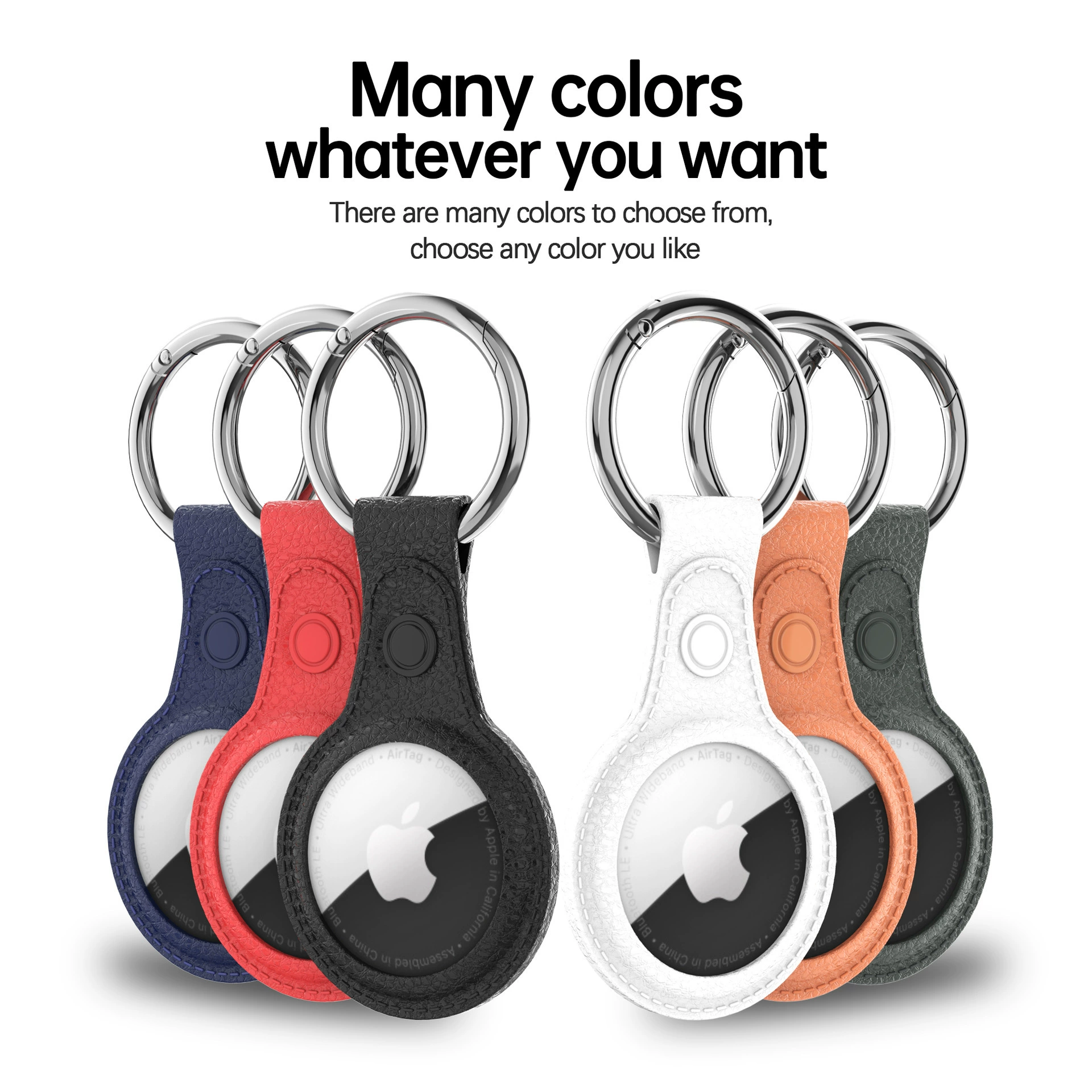 Защитный чехол для Apple AIRTAGS из кожи, Bluetooth-трекер против утери, позиционер, брелок