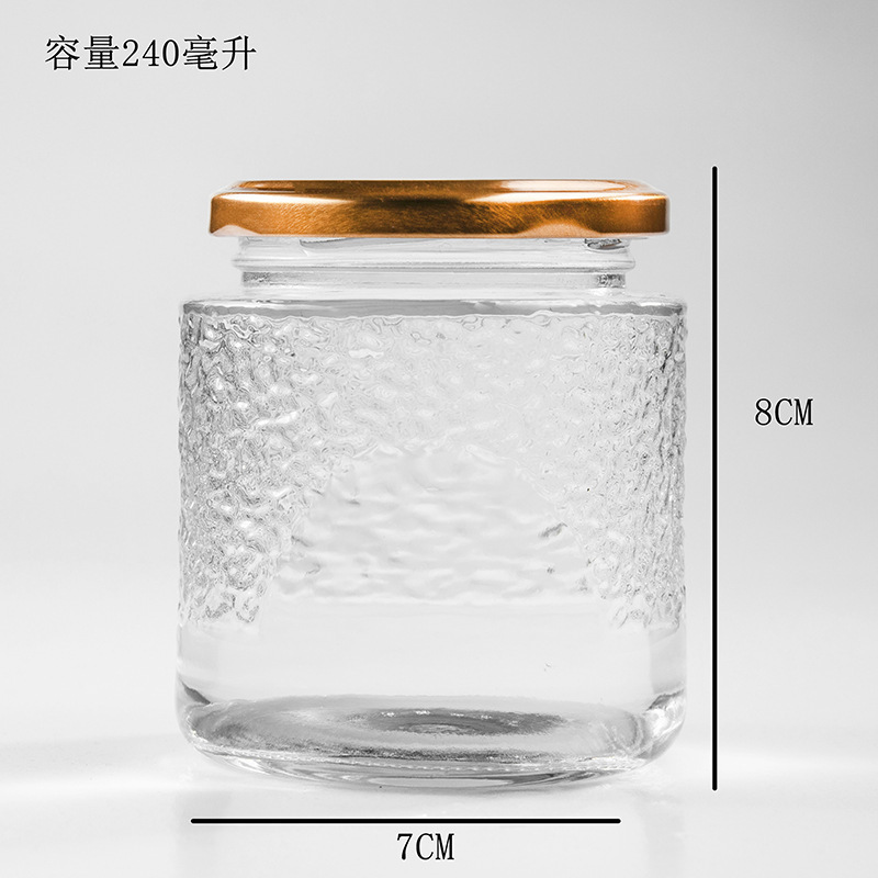 现货批发竖纹燕窝瓶加厚玻璃瓶空瓶子可蒸煮耐高温大口鲜炖密封瓶|undefined