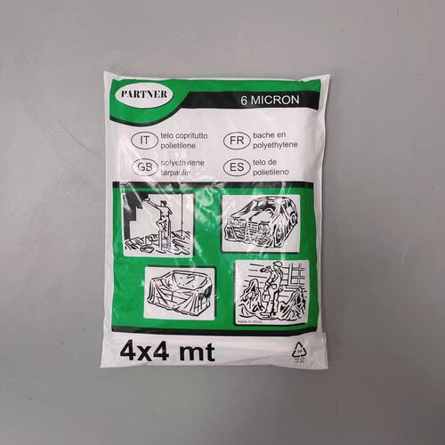 Home Improvement Plastic Dust Cover Paint Spray Film Furniture Protection Film 4M*4M Disposable Barrier Film
