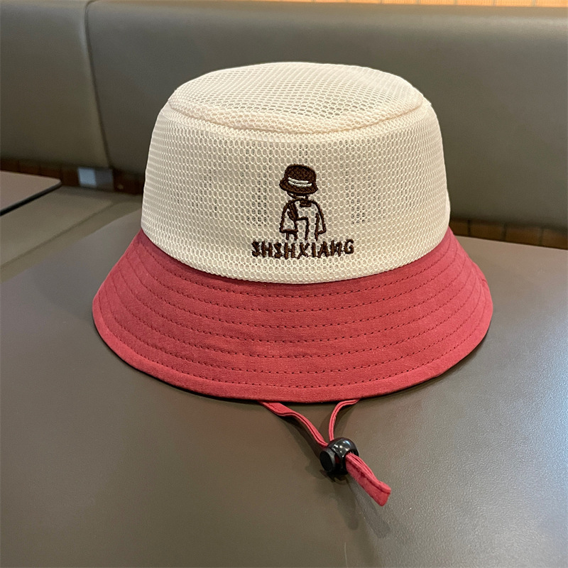 Sombrero para niños 2025 verano delgado protector solar para bebés sombrero para el sol de malla sombrero de pescador para niños y niñas sombrero para el sol para bebés