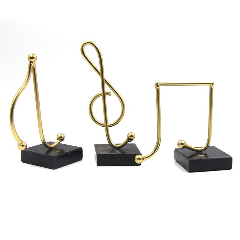 Luz nórdica notas de lujo decoración de mármol TV gabinete decoración suave adornos de mármol