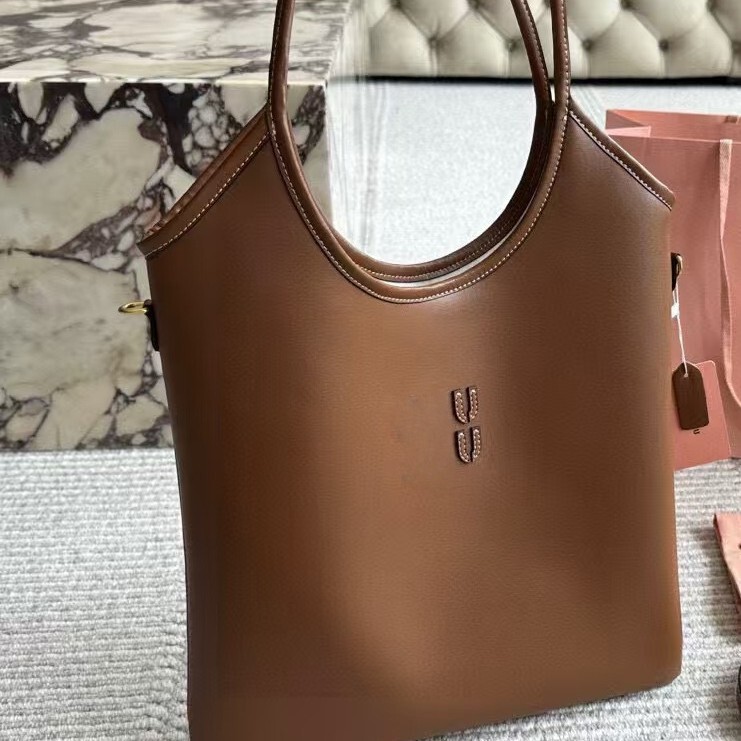 Miaojia Replica Leather Vest Bag, Soft Cowhide Tote Bag, High-End Large-Capacity Handbag, Versatile Commuter Women's Bag