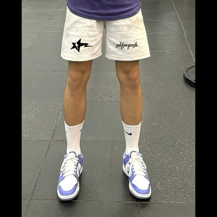 Trendy High Street Men's Loose Summer Shorts with Drawstring American Style New Straight-Leg Shorts