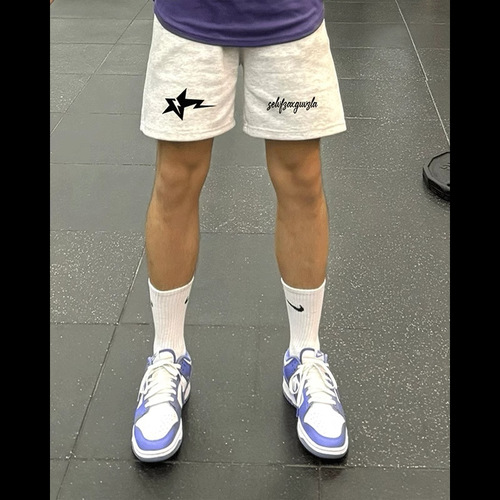 Trendy High Street 5/8 Leggings Shorts Men's Loose Summer Loose Street Trendy American New Drawstring Straight Tube 