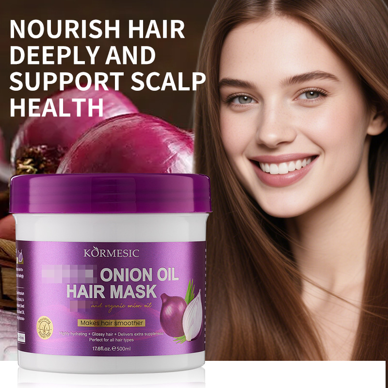 KORMESIC versión completa en inglés máscara de aceite de cebolla máscara para el cabello máscara para el cabello image 3