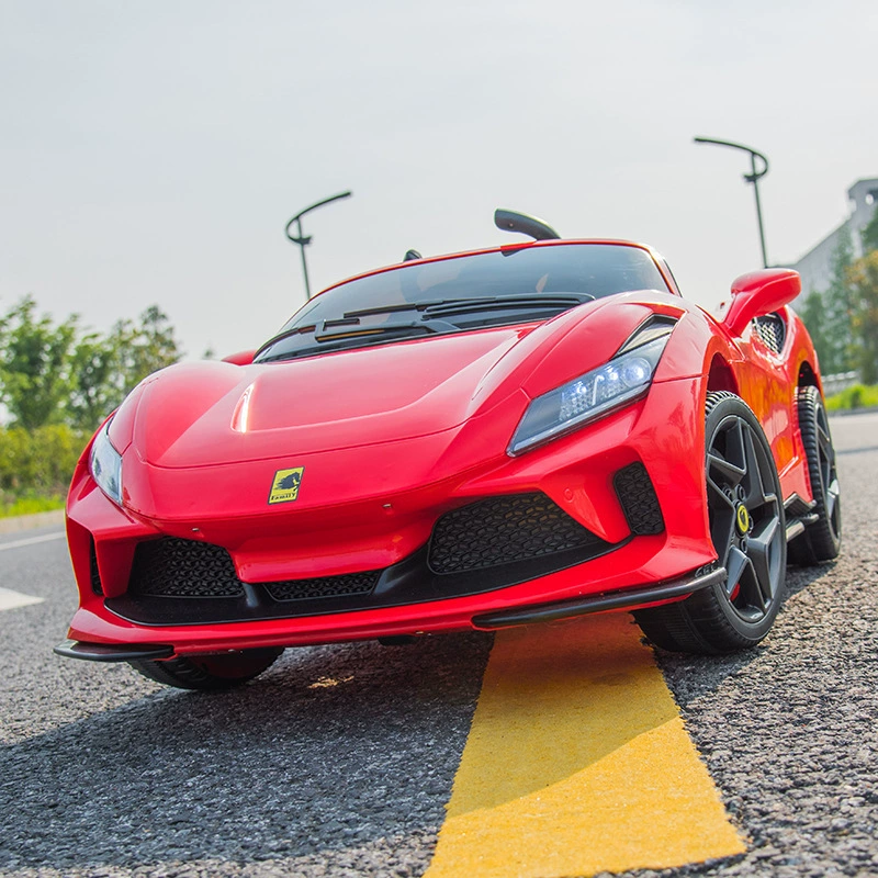Ferrari игрушечный электромобиль, полноприводный транспорт с сиденьем, пульт дистанционного управления, для 1–12 лет