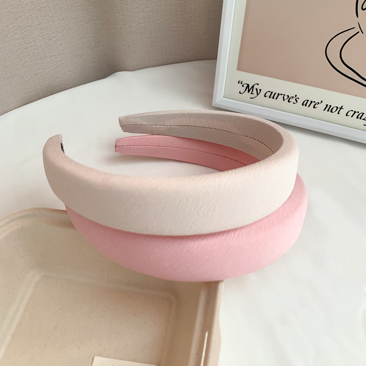 RUDAN Korea syksyn ja talven muoti monipuolinen korkea kallo-pääpanta hiusasusteet naisten yksivärinen yksinkertainen huippuluokan sienipääpanta_voghion.com