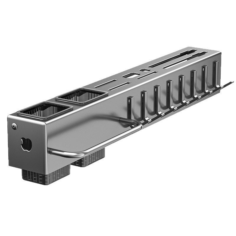Soporte para herramientas engrosado, estante de cocina sin perforación, suministros de cocina, soporte para palillos multifunción montado en la pared, almacenamiento de cuchillos para verduras