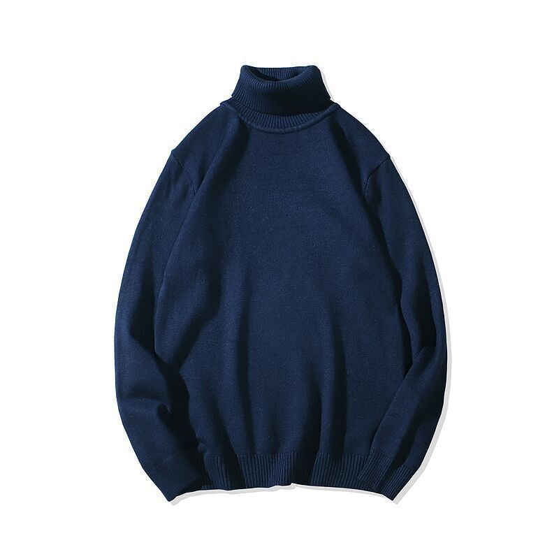 6018 Navy Blue with Turn-Down Collar - Size M. Recommended for individuals weighing 100-115 catties.