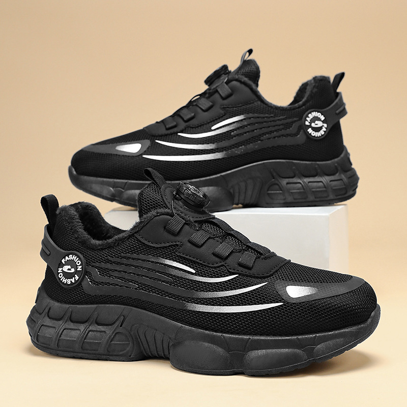 Zapatos de invierno para hombres nuevos zapatos de hombre más terciopelo grueso calentamiento zapatos deportivos de algodón grueso zapatos de correr casuales