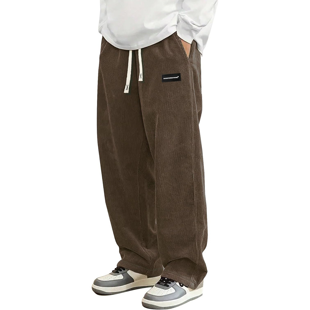 men's corduroy sports trend casual trousers for leisure