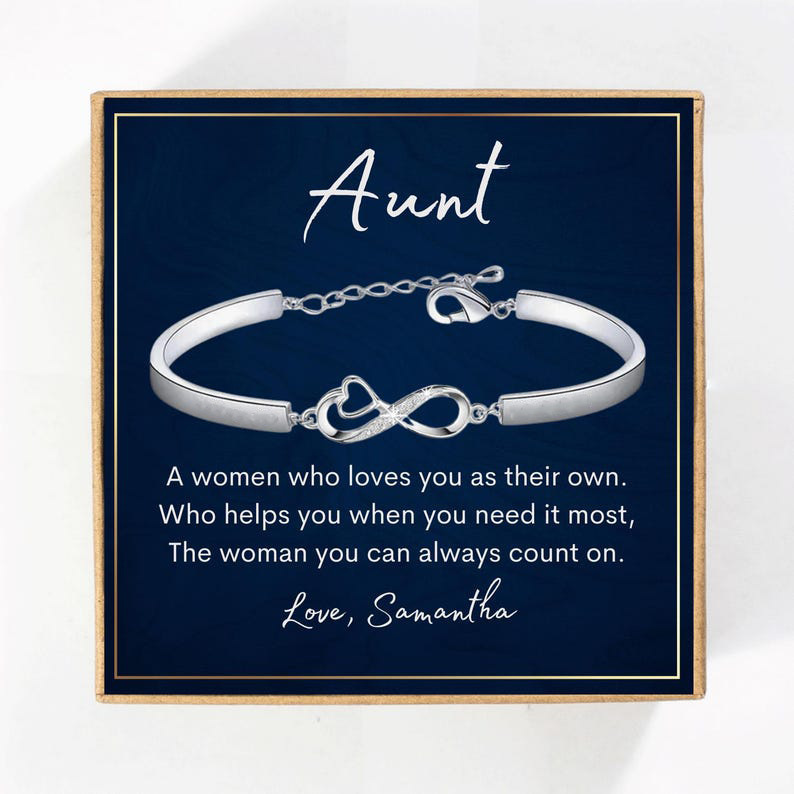 Amazon's Best-Selling Foreign Trade Alloy Engraved Aunt Infinite Bracelet, Versatile Classic Elegant Elegant Jewelry for Women Amazon's Best-Selling Foreign Trade Alloy Engraved Aunt Infinite Bracelet, Versatile Classic Elegant Elegant Jewelry for Women