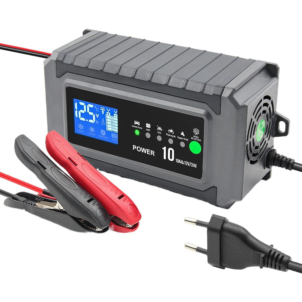 12V 24V Зарядное устройство Ремонт автомобиля Зарядка умный свинцово-кислотный инструмент для ремонта аккумуляторов