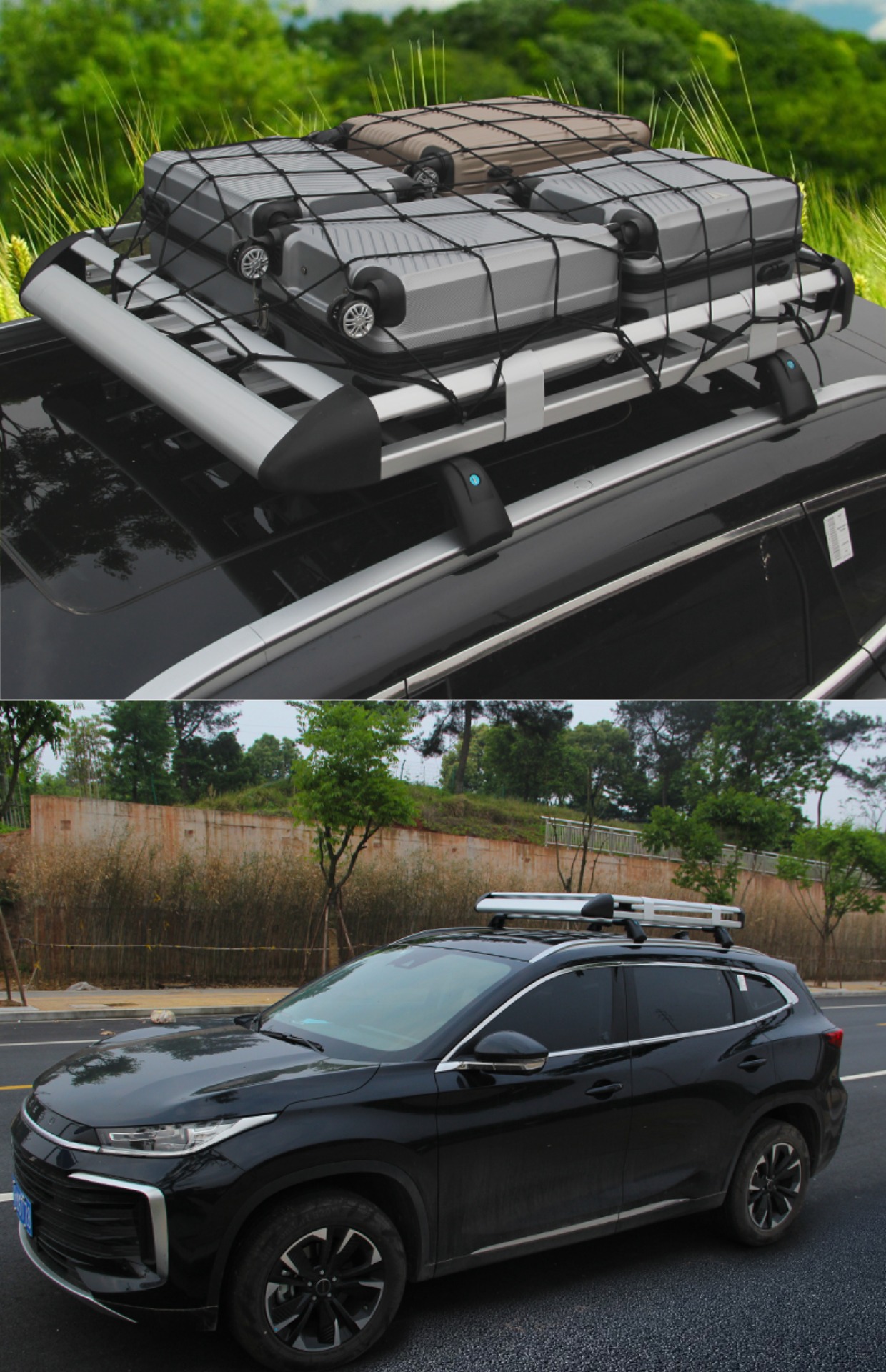 Suitable for Car Roof Luggage Rack Suv Universal Car Travel Frame Shelf Special Luggage Frame Basket Roof Rack
