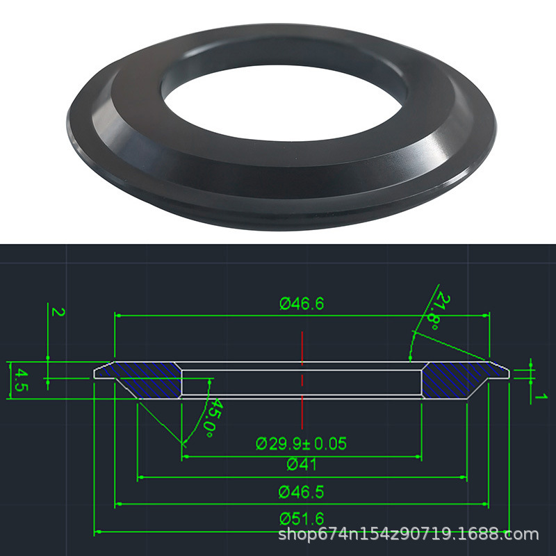 44-55 o horquilla delantera de 28,6 mm para marco espinal de 44 - 56 mm