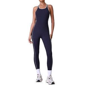 AYM041988 Cross-Border High-Elastic Body-Shaping Yoga Jumpsuit Quick-Dry Long Pants Pilates Professional Training Sports Fitness Clothing Ao