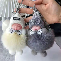 インターネット有名人の睡眠人形キーホルダーペンダントハイエンドの新しいカップル男性と女性のバッグぬいぐるみ誕生日ギフトペンダント