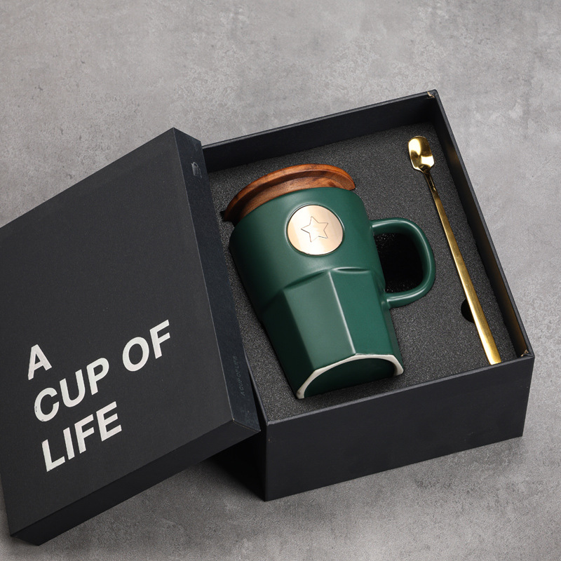Tazas de bronce Starbucks tazas de cerámica tazas de café tazas de bronce tazas de agua bolsas de regalo logotipo
