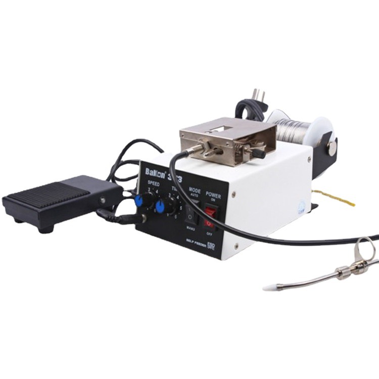 深圳白光BK373自动送锡机 工厂自动化焊锡机 脚踏焊台电烙铁焊接