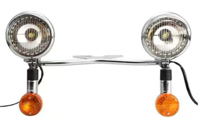 modified fog lamp Harley cruise: Fog lamp - led-fog-lights-with-chrysanthemum-turning-lights