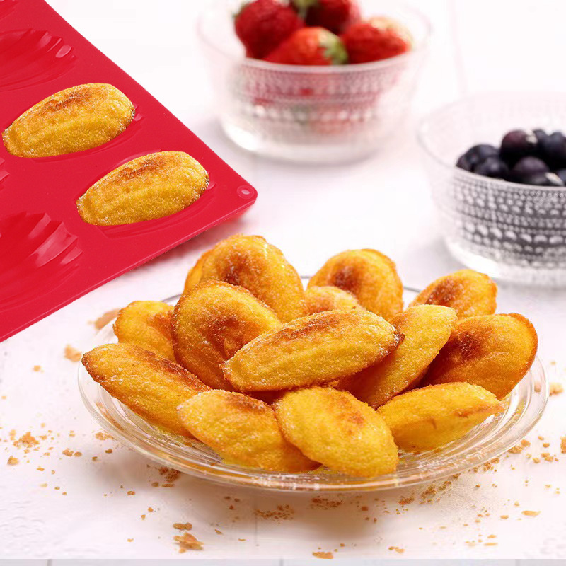 Molde de pastel de conchas 18 molde de silicona madeline molde para hornear galletas molde casero molde de goteo