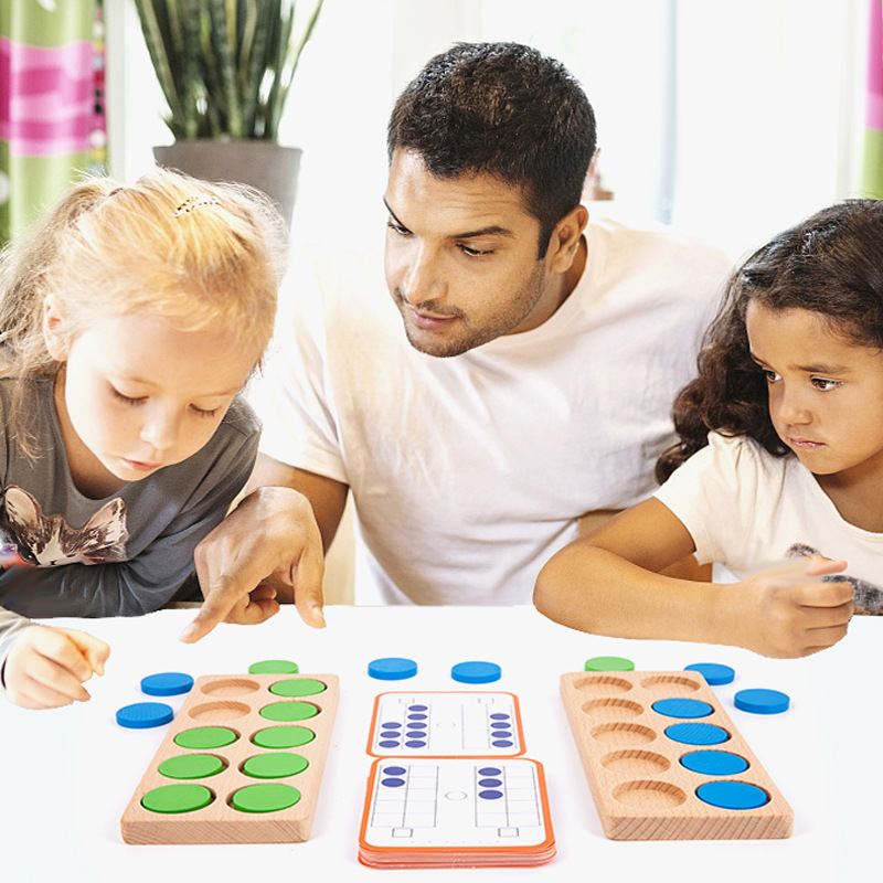 Wooden children's teaching aids for kindergarten for teaching maths