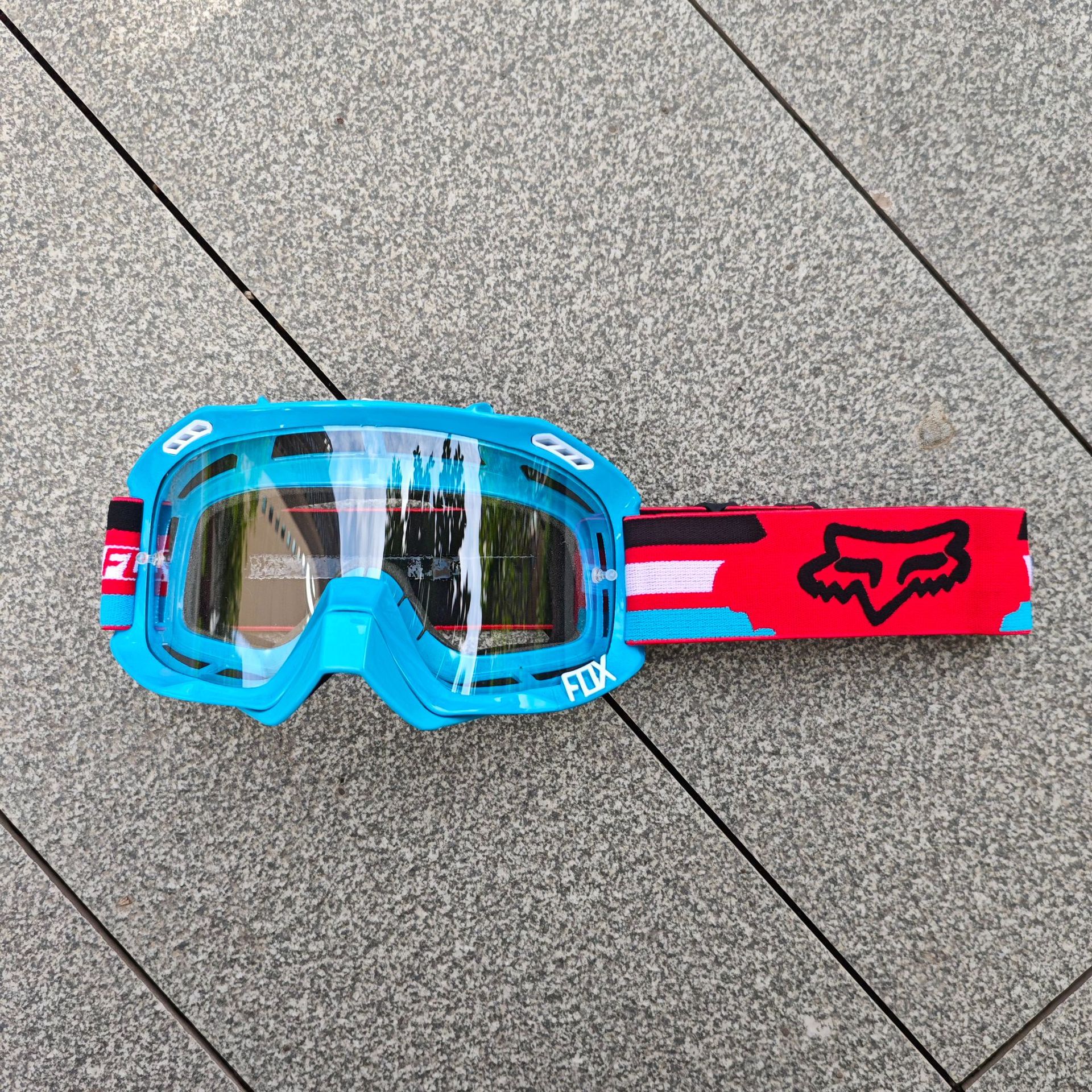 FOXゴーグル屋外クロスカントリーレースバイクヘルメット装備スキースピード降下防風カラフルスキーミラー