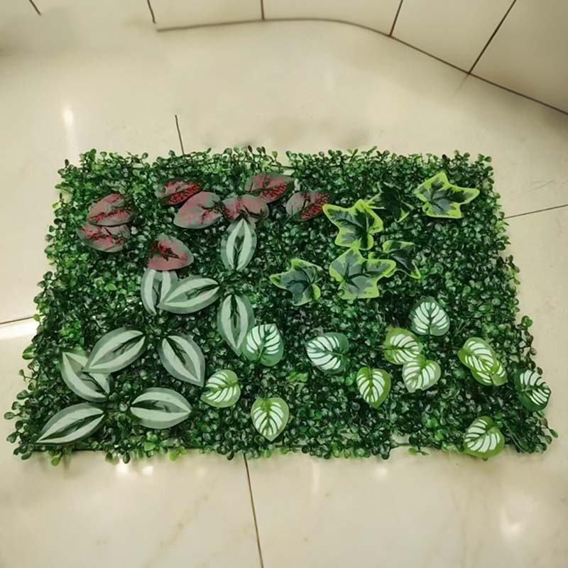 模擬植物壁造園装飾人工芝ミラノ造花壁イメージ壁ブロック背景模擬緑植物壁|undefined