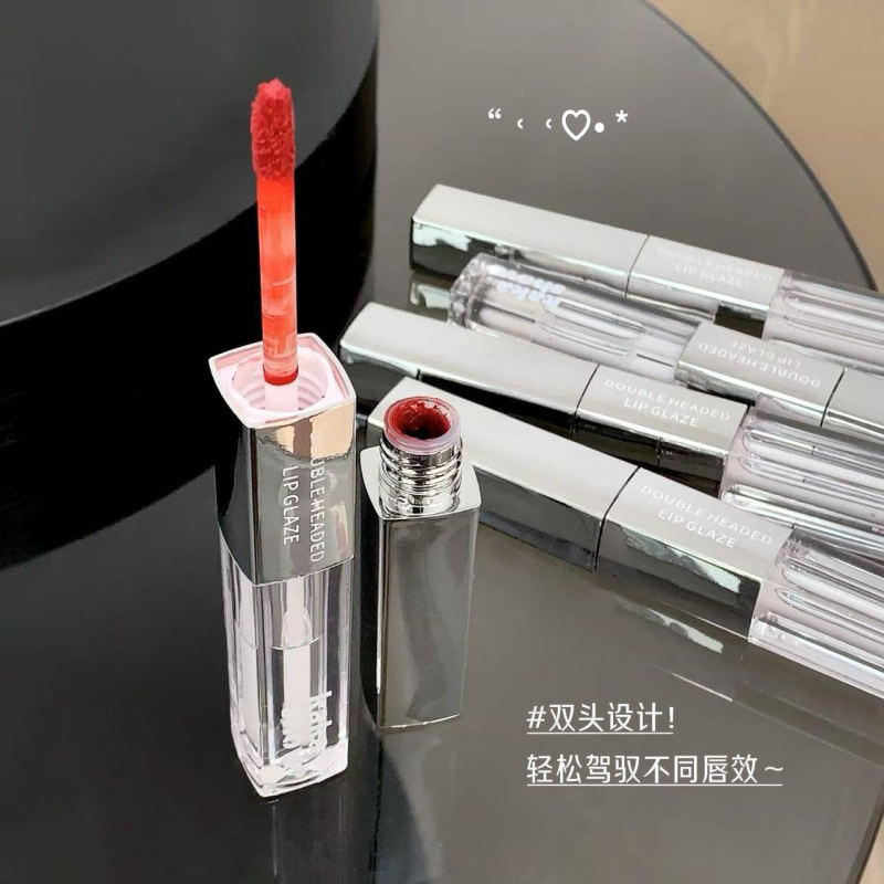 kakashow双头双效唇釉丝绒雾面水光玻璃镜面嘟嘟唇显白口红唇釉|undefined