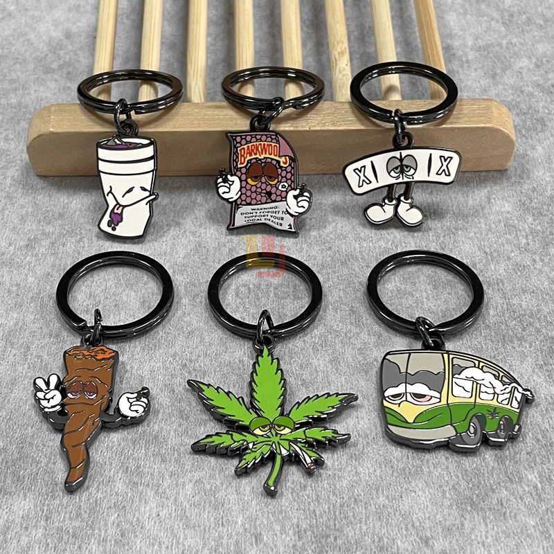 新款潮牌服饰金属礼品挂件 双面珐琅电镀吊牌拉链头吊坠 厂家定制