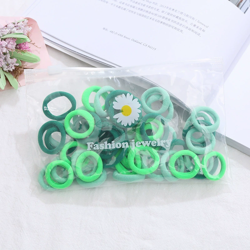 Colorful Children's Elastic Hair Ropes - Soft Towel Material, Perfect for Fun Hairstyles and Play!