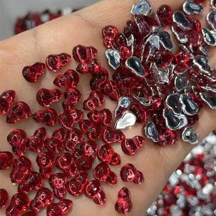 ���Jƽ�ز���6*8mm��ɫ��ʯ DIY���Ʒ�Ƕ��ʯ ����צ肌�ʯ�Ʒ