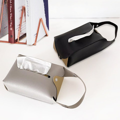 Hanging Nordic Creative Tissue Bag Car Mount Tissue Box Coffee Table Living Room Bathroom Simple Leather Tissue Box