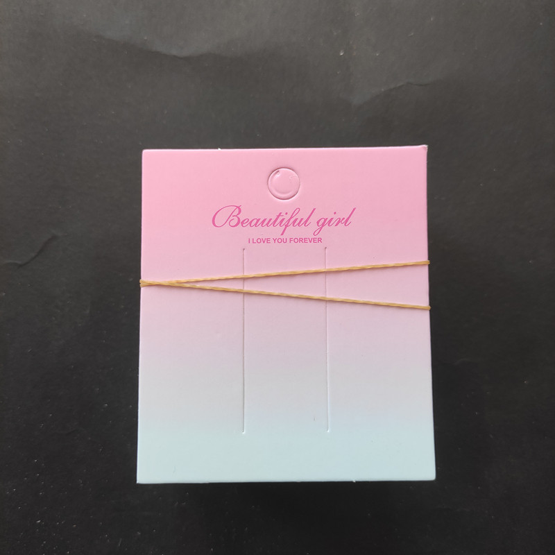 100 hojas de un paquete de tarjetas de horquilla, tarjetas de clip largas y cortas de estilo coreano, tarjetas de papel de cartón con clip para puestos callejeros