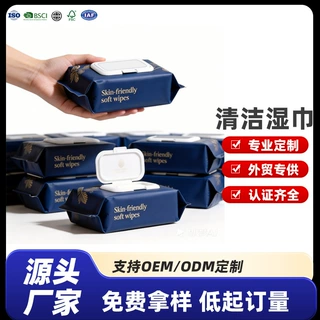 定制清洁湿巾一次性家用湿巾大包80抽擦手擦身婴儿手口专用湿纸巾