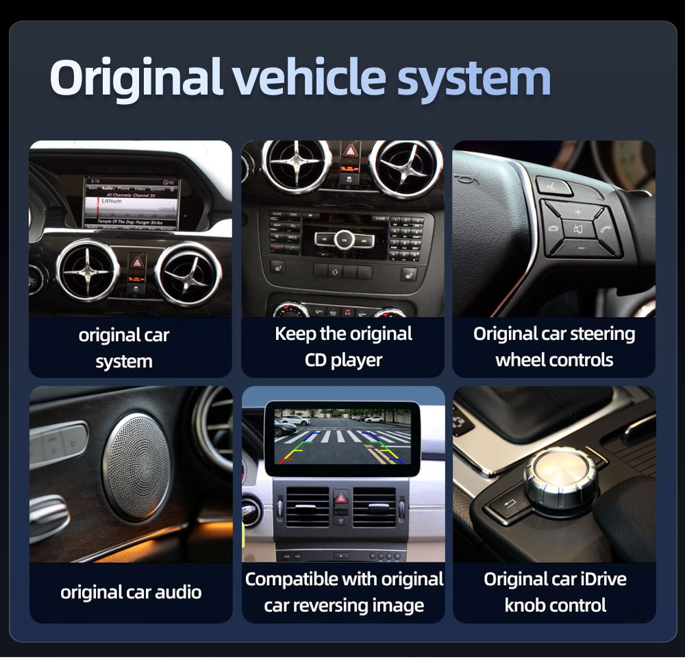 Suitable for Mercedes-Benz Glk X204 (2013-2015) Car Central Control Large Screen Navigation Carplay Player