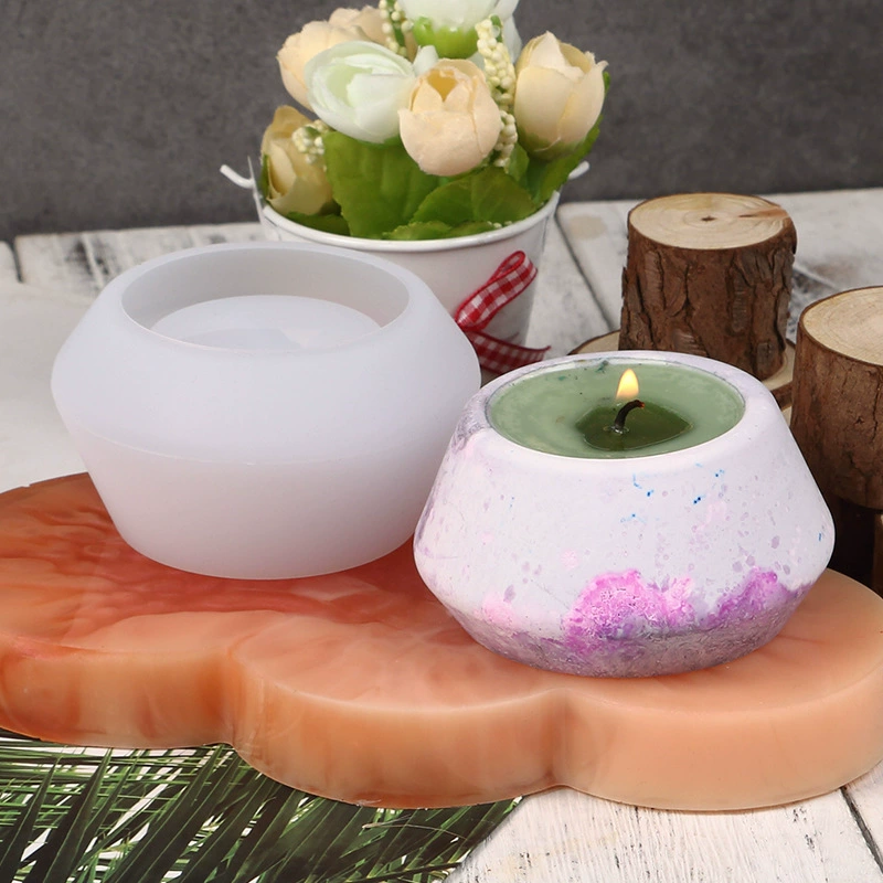 Flowerpot, geometric silicone mold, DIY